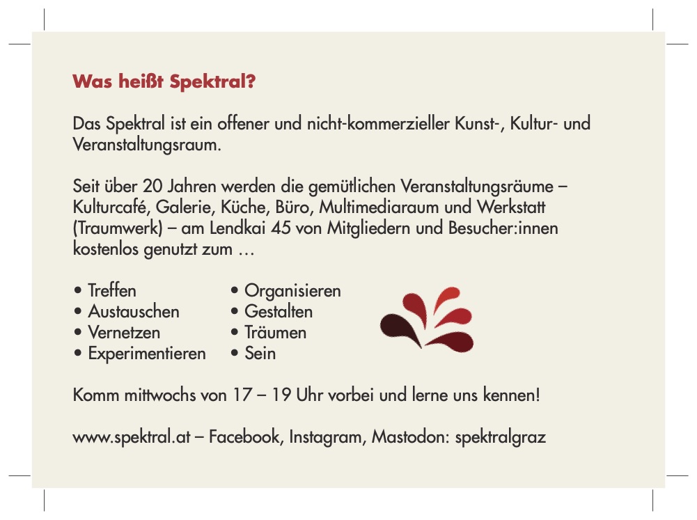 Rettet das Spektral Flyer (back)